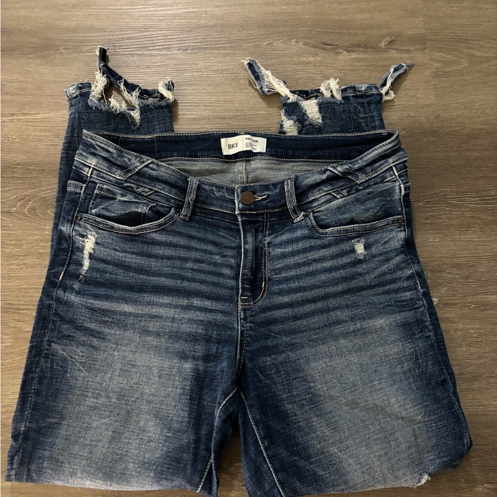 Distressed Blue Jeans BKE PAYTON